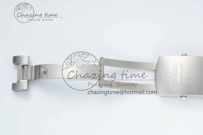 0720 Cozy Speedmaster Racing Master SS HKF Best Edition Black White Dial on SS Bracelet A 7807